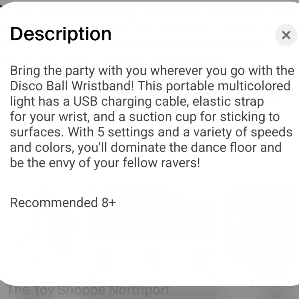 LED Light-Up Wristband New In Box